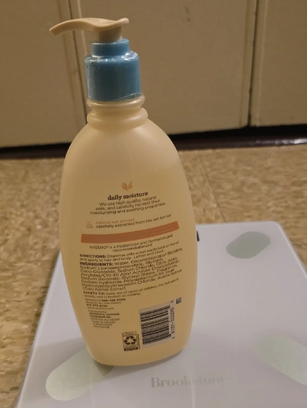 Aveeno Baby Daily Moisture Wash & Shampoo - Light Blue